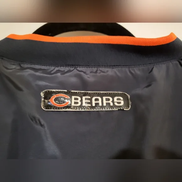NFL Chicago Bears 2002-04 Men's 2XL Reebok Pullover V-Neck Windbreaker Jacket - Picture 11 of 11